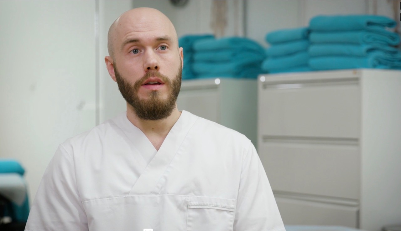 Petter, osteopat och kund hos Kaddio