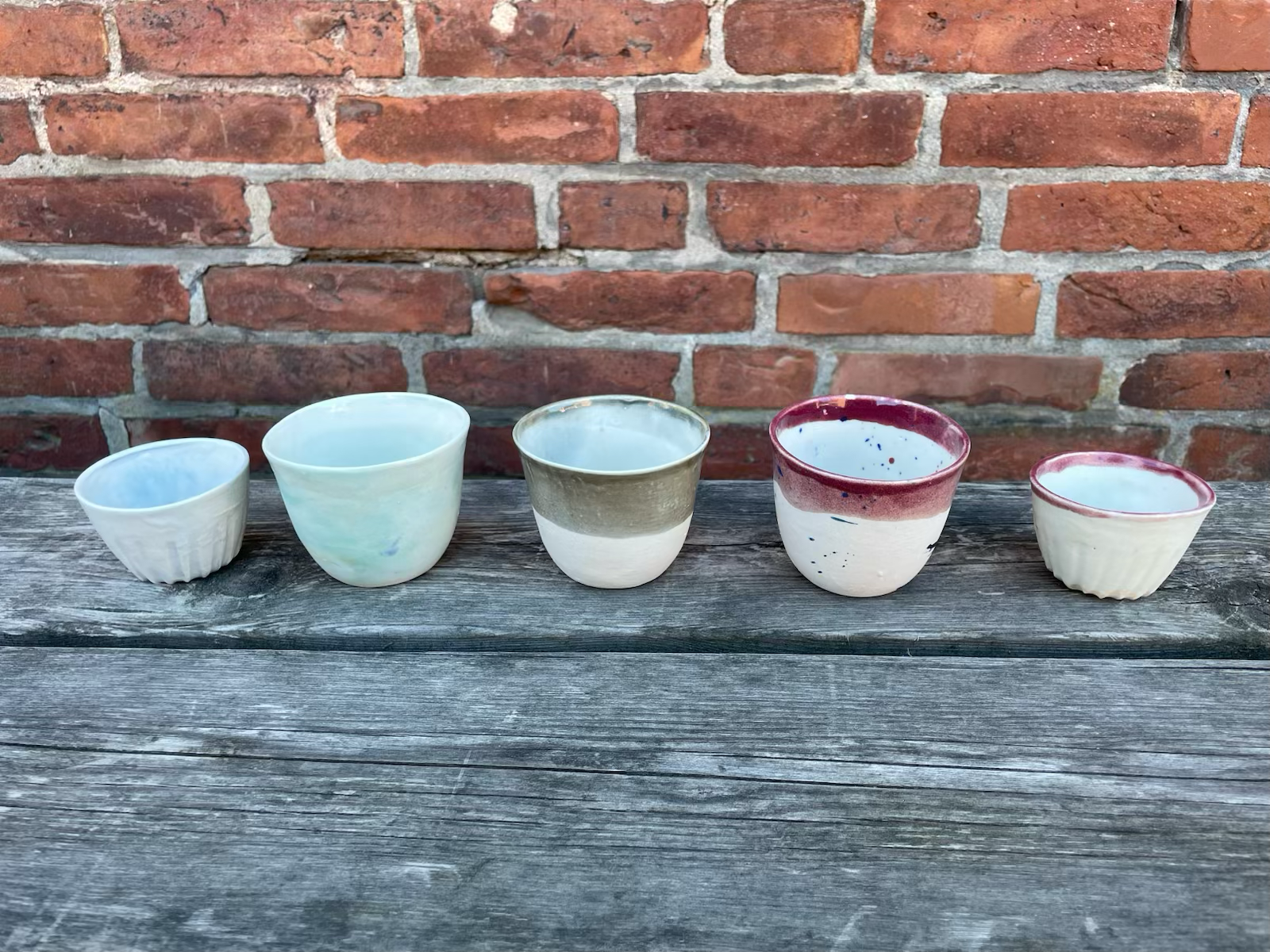Handmade ceramic coffee cup with beautiful glaze.